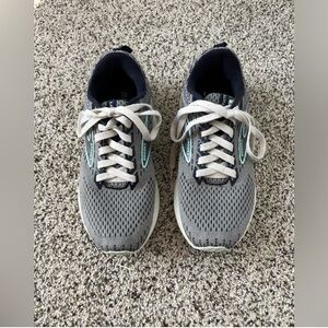 Brooks Gray and White Running Shoes